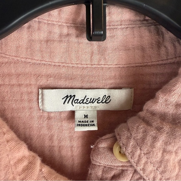 Madewell button up shirt Size:M light pink 100% Cotton - Picture 10 of 16